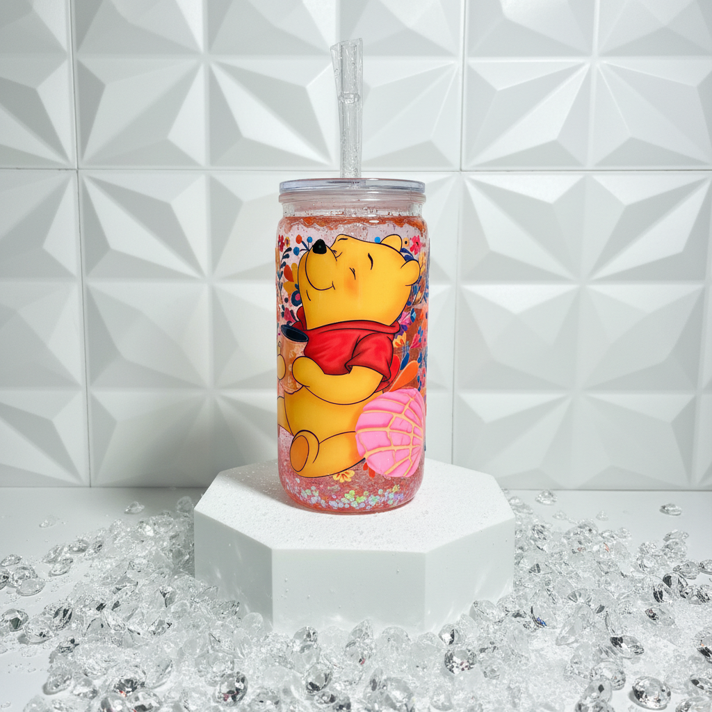 Winny the Pooh 16oz Snowglobe Tumbler