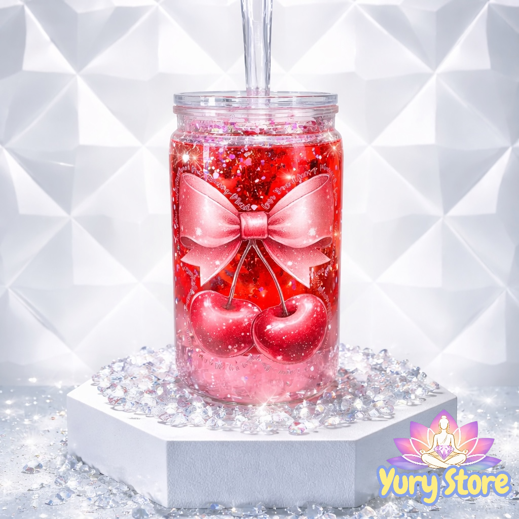 16oz Acrylic Snowglobe tumbler