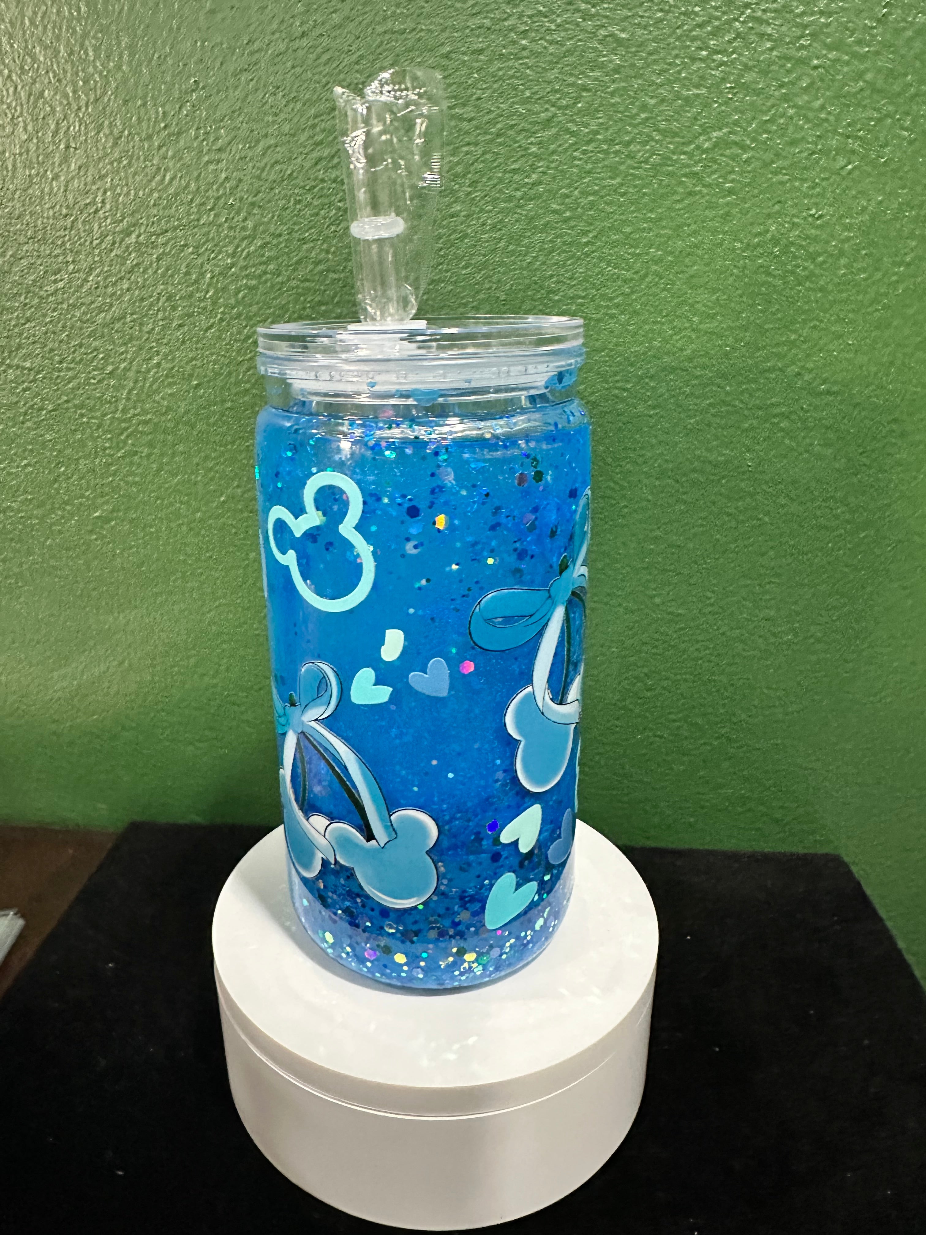 Cinderella 16oz Snowglobe Tumbler.